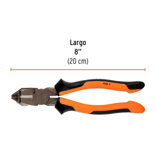 PINZA ELECTRICISTA 8 COMFORT GRIP TRUPE (T200-8X)