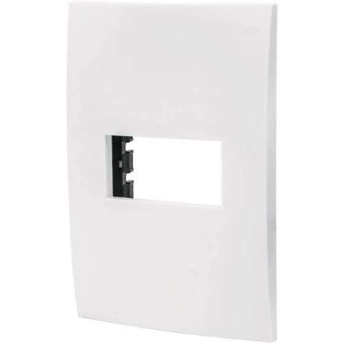 PLACA 1 MODULO DE ABS LINEA OSLO COLOR BLANCO VOLTECK