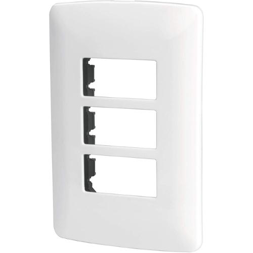 PLACA 3 MODULOS BLANCO ITALIANA VOLTECK