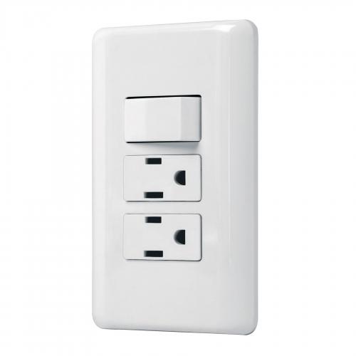 PLACA ARMADA 2 CONTACTOS E INTERRUPTOR SENCILLO BASIC