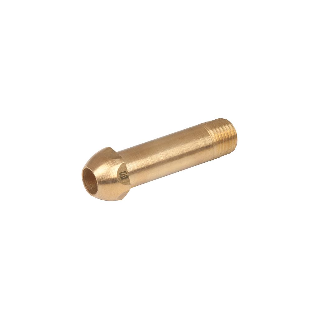 PUNTA POL DE LATON DE 1/4" X 6 cm DE ROSCA FOSET