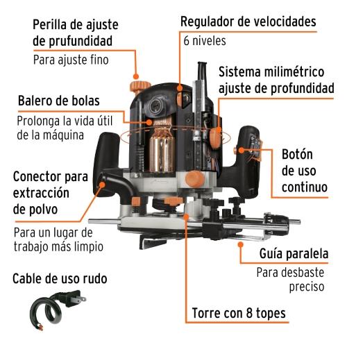 REBAJADORA INDUSTRIAL 1200W TRUPER