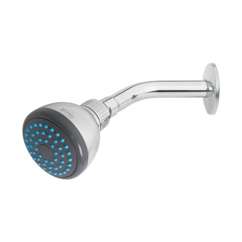 REGADERA REDONDA DE 3" CON BRAZO Y CHAPETON DE ACERO FOSET BASIC
