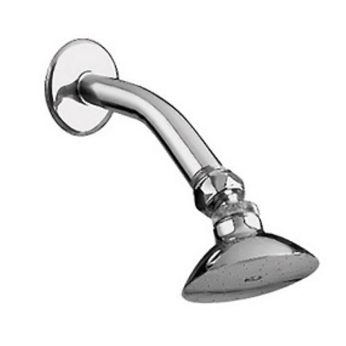 REGADERA CON BRAZO LATON Y CHAPETON ACERO INOXIDABLE F-294B