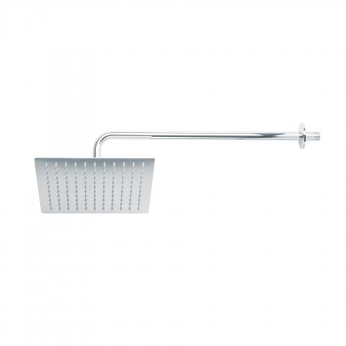REGADERA PLATO CUADRADO 10 Plg. CON BRAZO CROMO FOSET RIVIERA