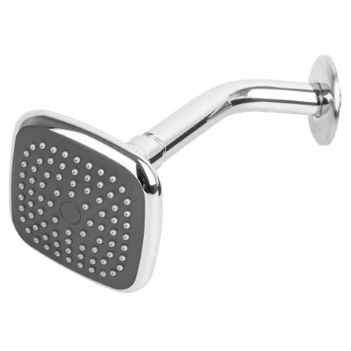 REGADERA CUADRADA DE 3-3/4" CON BRAZO Y CHAPETON DE ACERO FOSET BASIC