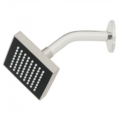 REGADERA CUADRADA DE 4" DE PLASTICO ABS CON BRAZO Y CHAPETON SATIN FOSET AQUA