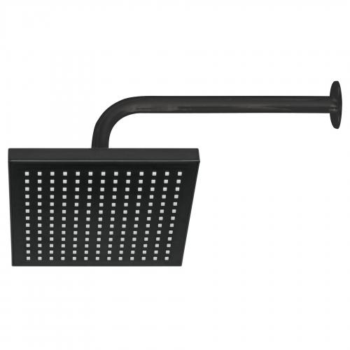 REGADERA CUADRADA ABS 8 NEGRO MATE FOSE