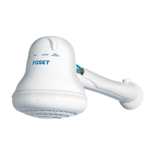 REGADERA ELECTRICA 4 TEMPERATURAS DE 14.5 cm BLANCA FOSET