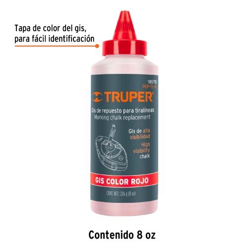 GIS ROJO PARA TIRALINEAS ALTA VISIBILIDAD 8 oz TRUPER