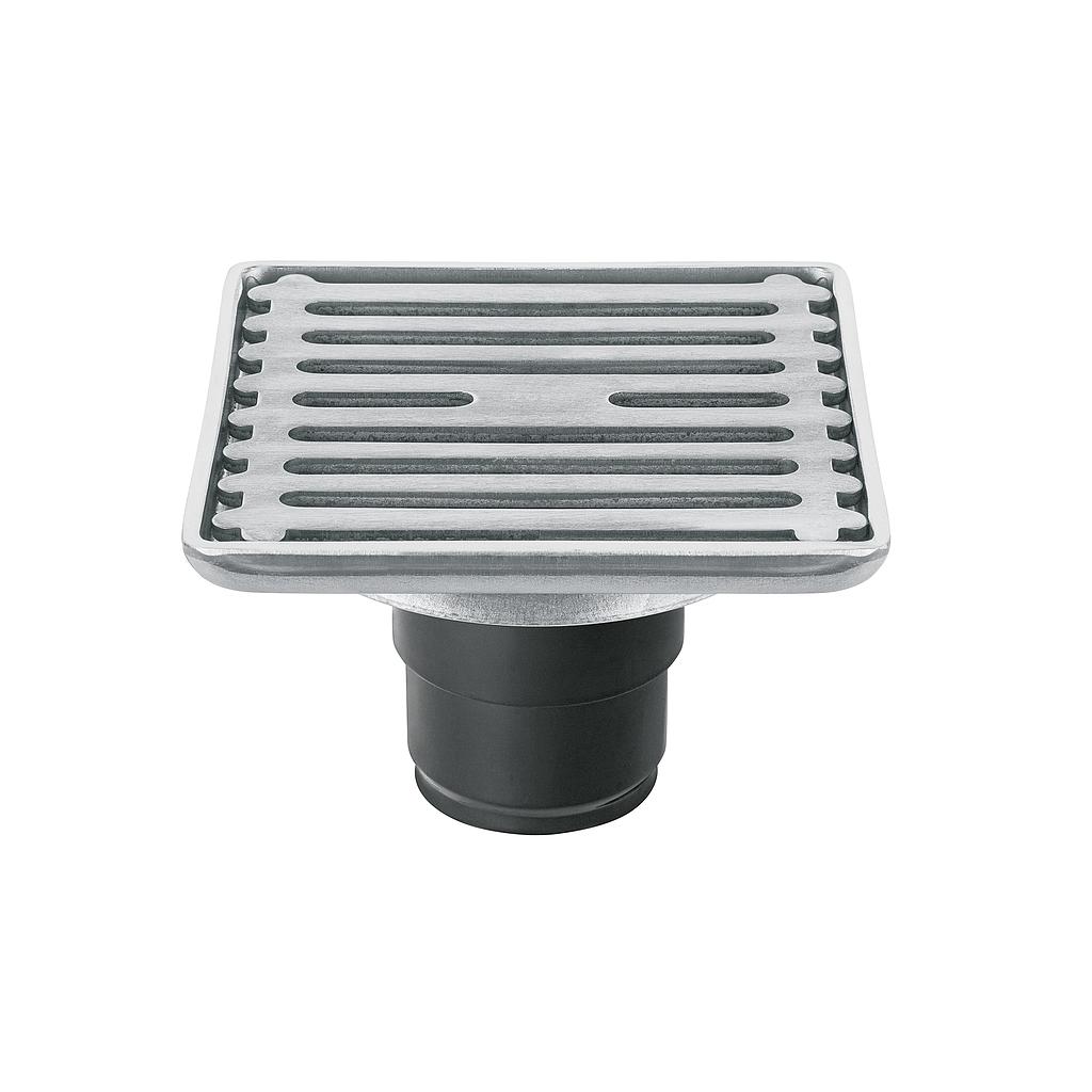 RESUMIDERO CUADRADO DE 4" X 4" ACERO INOXIDABLE FOSET AQUA