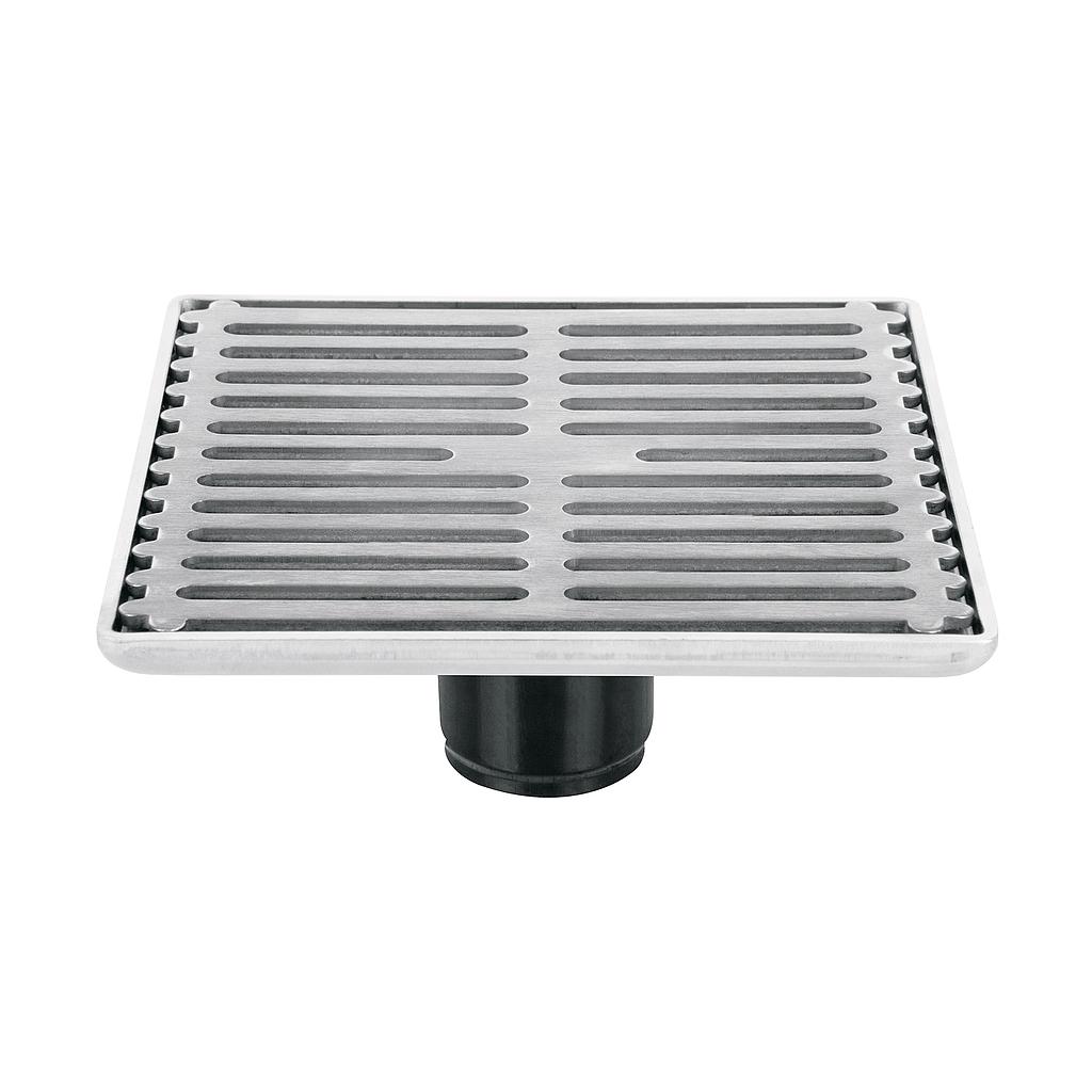 RESUMIDERO CUADRADO DE 6" X 6" ACERO INOXIDABLE FOSET AQUA