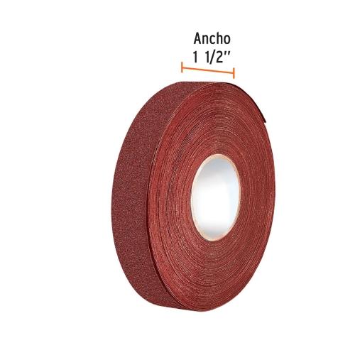 ROLLO DE 45m DE LIJA P/ PLOMERO GRANO 120 ANCHO 1-1/2