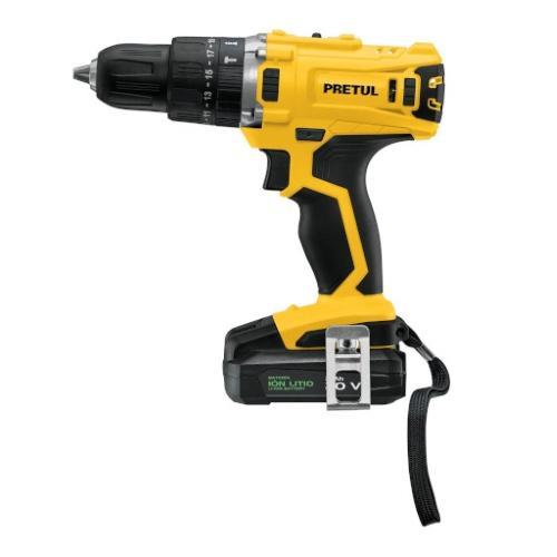 ROTOMARTILLO/DESTORNILLADOR 1/2"  20 V  1 BATERÍA 2 Ah  PRETUL