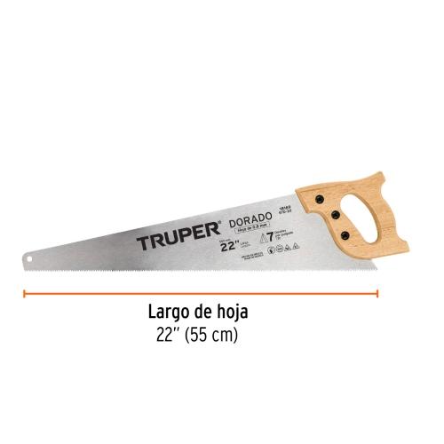 SERRUCHO 22" DORADO 7 DPP TRUPER