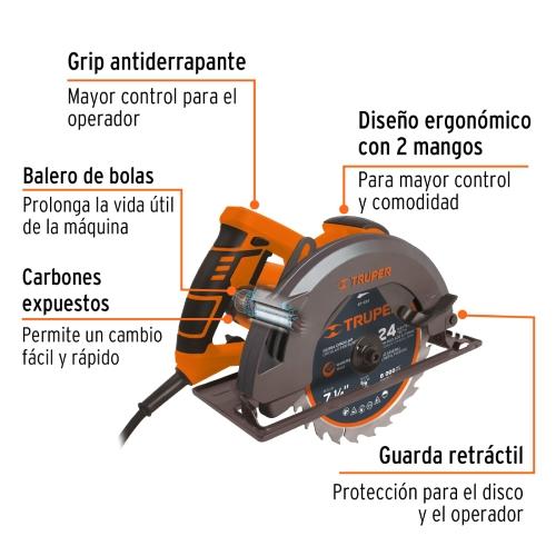 SIERRA CIRCULAR 71/4 PROFESIONAL 1500W
