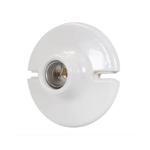 PORTALAMPARA DE 4" DE PORCELANA REDONDO IUSA