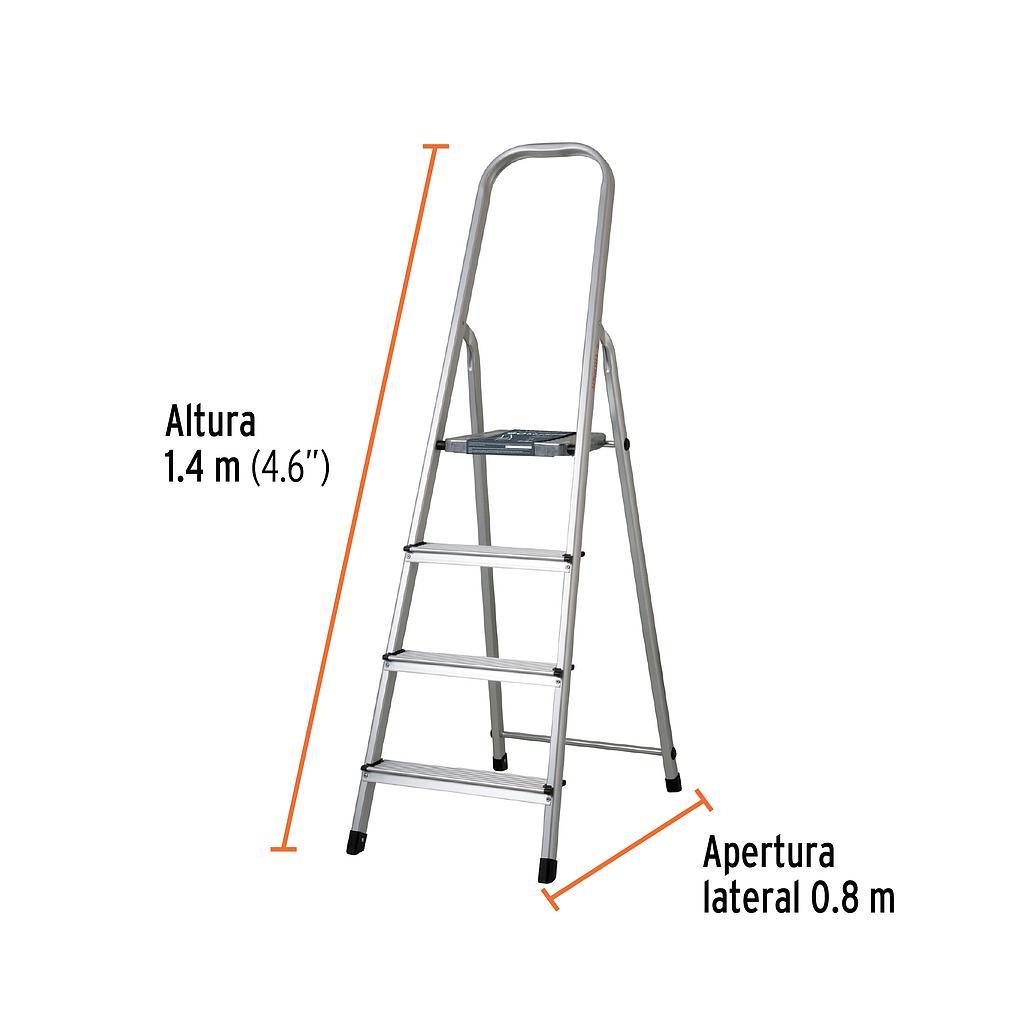 TABURETE PLEGABLE C/PLATAFORMA 4 PELDAÑO