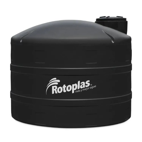 TANQUE VERTICAL DE 5 000 L REFORZADO AL 40 % NEGRO ROTOPLAS