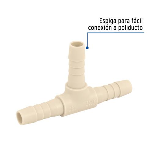 TEE INSERCION 3/8 POLIPROPILENO FOSET