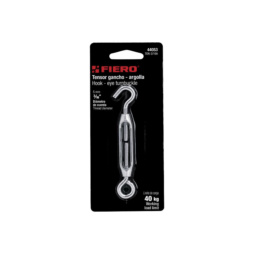 TENSOR ZINC DE 3/16" OJO -GANCHO FIERO
