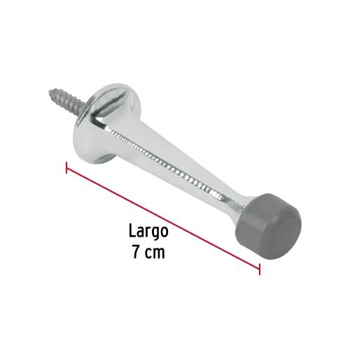 TOPE RECTO PARA PUERTA ACABADO CROMO HERMEX