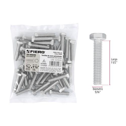 TORNILLO MAQUINA 5/16X11/2 BOL C/50PZ FI