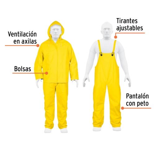 TRAJE DE PROTECCION TALLA XL 2 PZ TRUPER