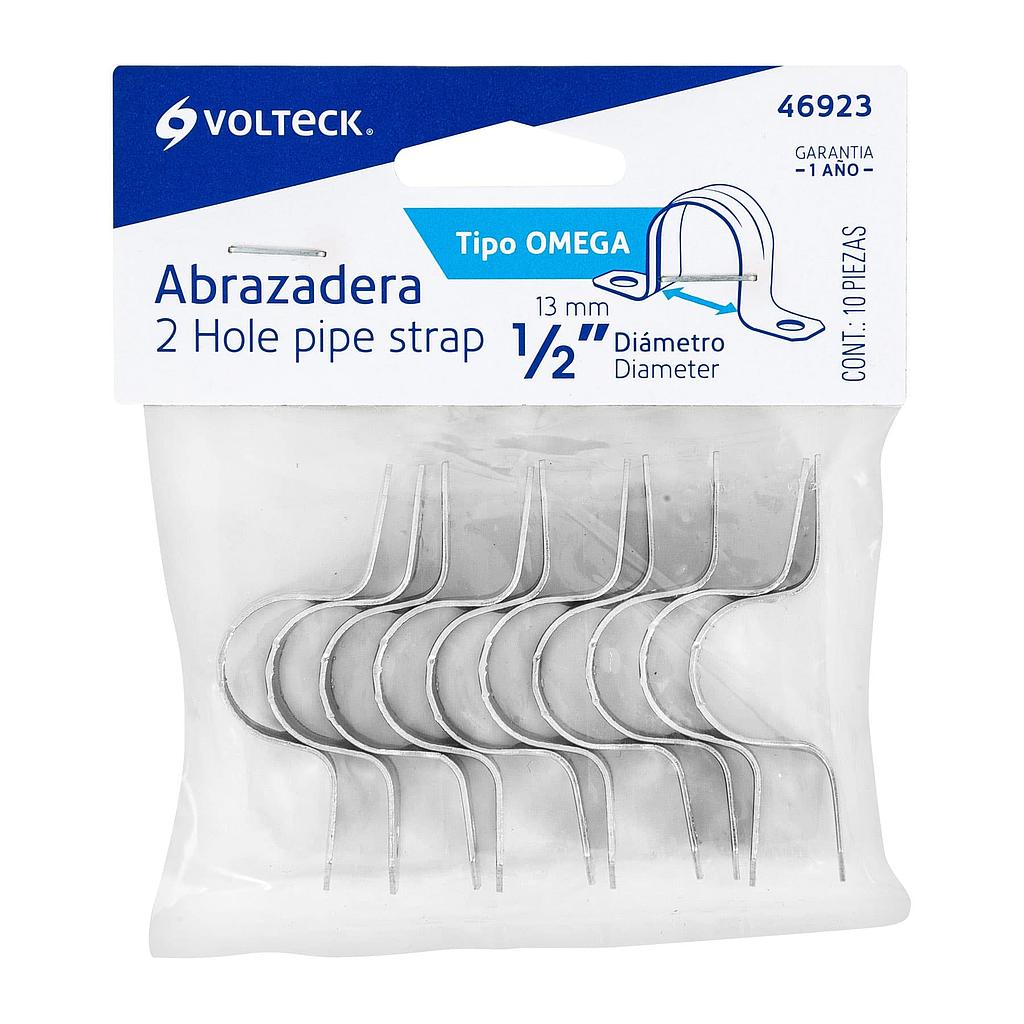BOLSA 10 ABRAZADERA OMEGA 1/2 VOLTECH
