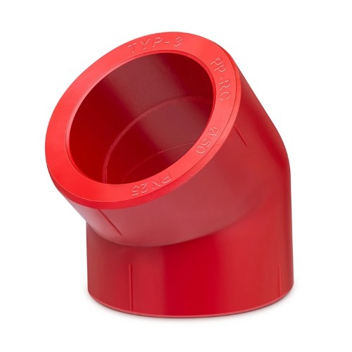 CODO 3 X 45 (90MM) PP CONTRAINCENDIOS