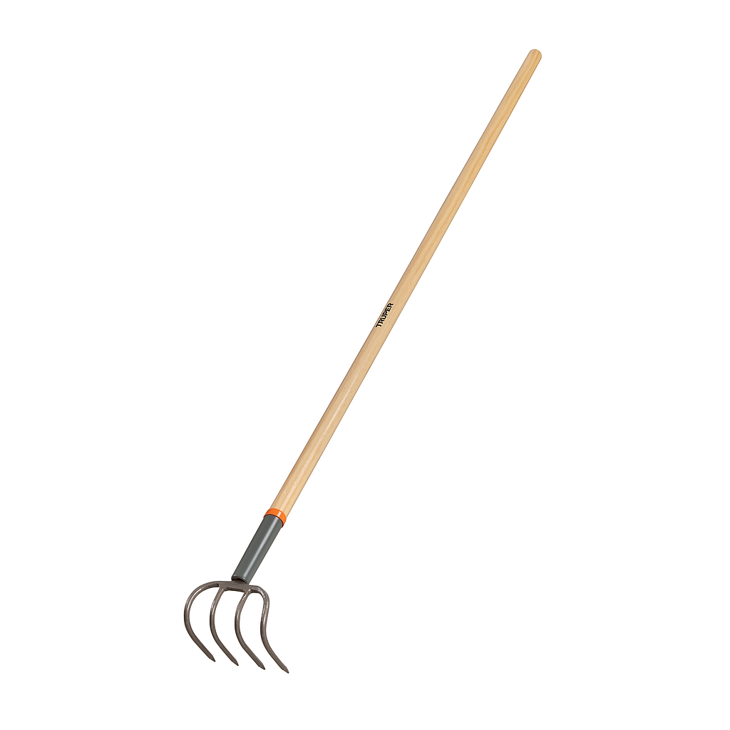 CULTIVADOR REFORJADO 4 DIENTES MANGO DE MADERA 54 TRUPER