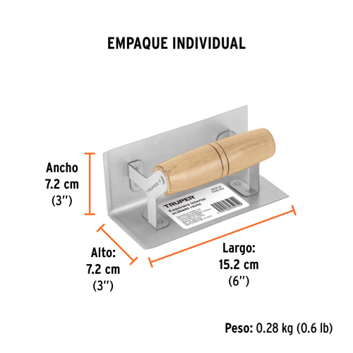 ESQUINERO EXTERIOR PARA ACABADO RECTO TRUPER