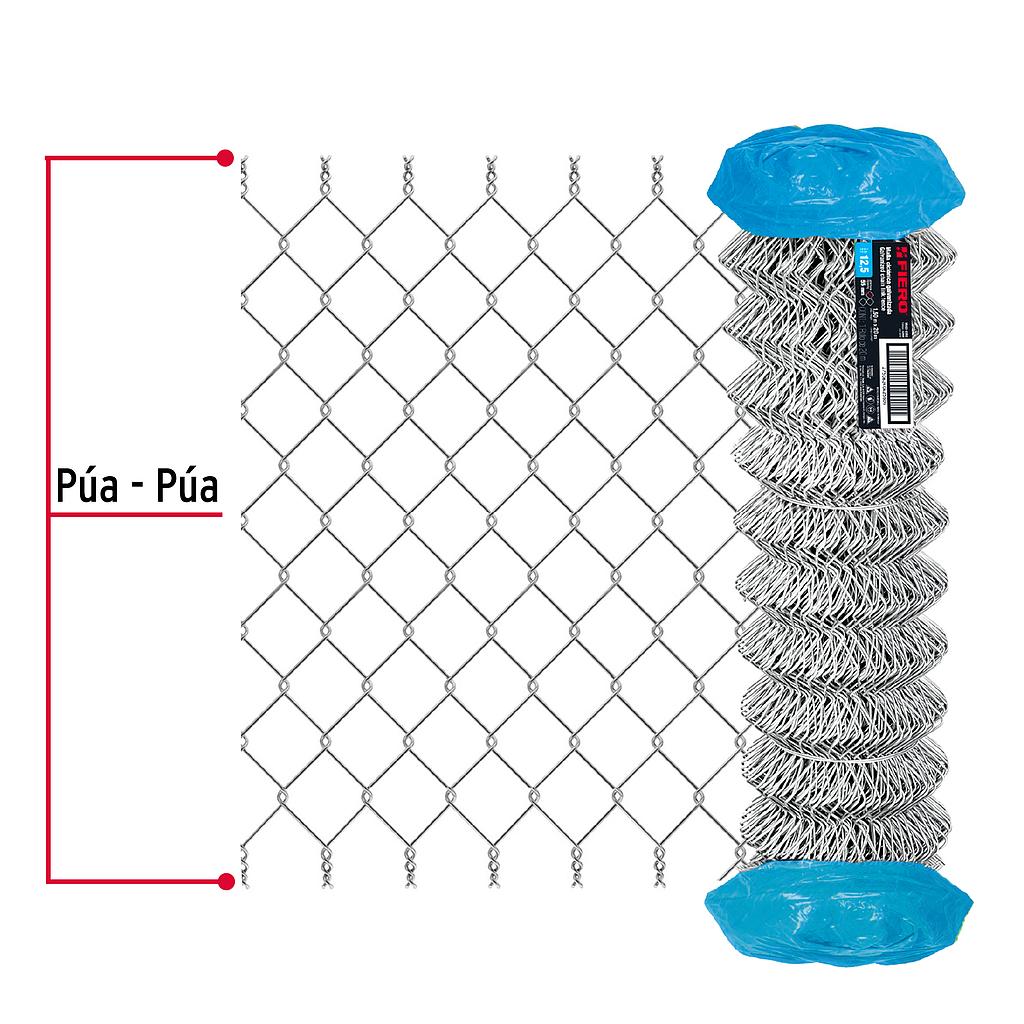 ROLLO MALLA CICLONICA CAL 12.5  1.5X20M  ABERTURA 55MM 39 KG FIERO