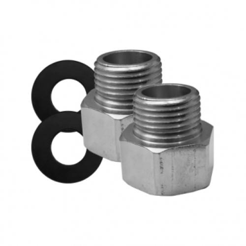 ADAPTADOR NIQUELADO DE 1/2" ROSCA RECTA INTERIOR X 3/8" ROSCA CONICA MACHO COFLEX