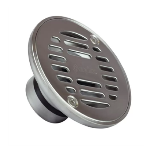 COLADERA REDONDA DE ACERO INOXIDABLE PARA TUBO DE 2" COFLEX