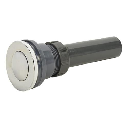 CONTRA DE PLASTICO CON TAPON PUSH CROMADO PARA LAVABO COFLEX