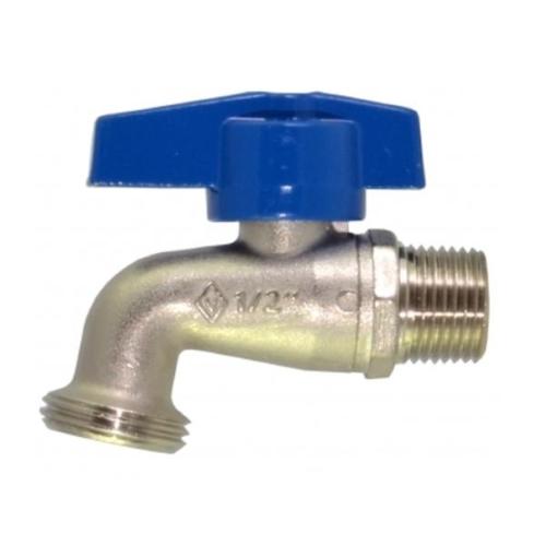 LLAVE DE ESFERA CORTA PARA LAVANDERIA 1/2" X 3/4" COFLEX