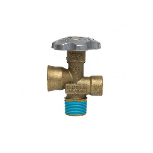 VALVULA PARA CILINDRO DE GAS LP 3/4" PARA CILINDROS DE 10 A 45 kg COFLEX