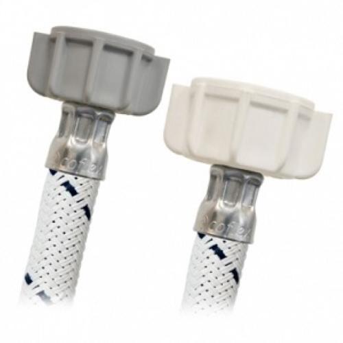 CONECTOR FLEXIBLE DE VINILO BLANCO PARA WC 1/2" X 7/8" ROSCA TERMOPLASTICA 35 cm COFLEX