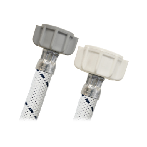 CONECTOR FLEXIBLE DE VINILO BLANCO PARA WC 1/2" X 7/8" ROSCA TERMOPLASTICA 50 cm COFLEX