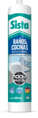 SILICON BLANCO BAÑOS Y COCINAS F101 300 ml SISTA