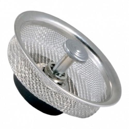 CANASTILLA DE MALLA DE ACERO INOXIDABLE CON TAPON PARA FREGADERO COFLEX