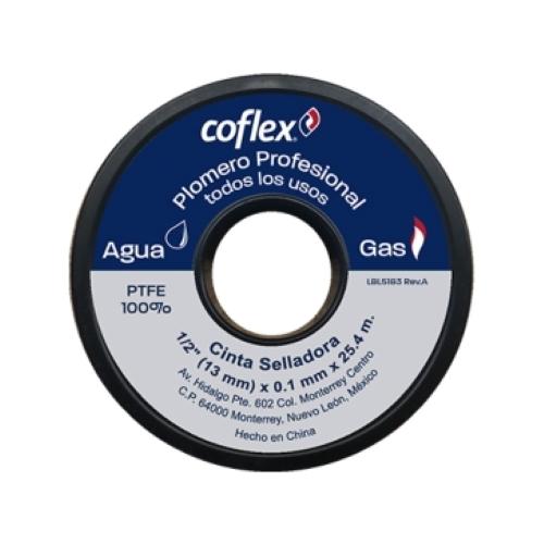 CINTA TEFLON PROFESIONAL 1/2X25.4MTS CO