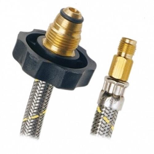 MANGUERA PIGTAIL DE ACERO INOXIDABLE PARA GAS 2 VIAS 7/16" X 7/8" 55 cm COFLEX
