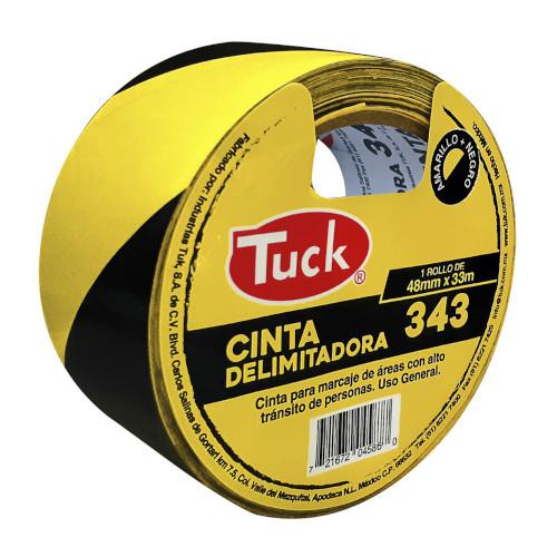 CINTA DELIMITADORA 48MMX33M AMARILLO/NEGRO TUK
