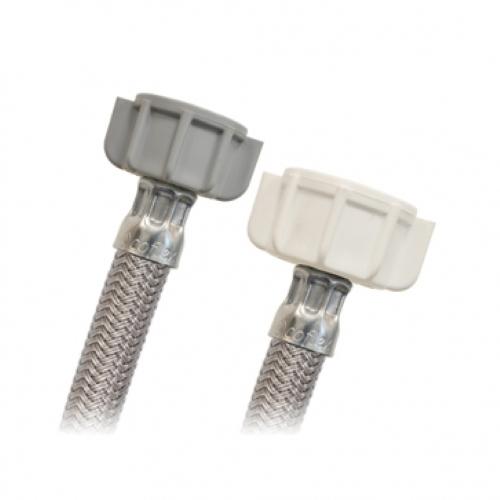 CONECTOR FLEXIBLE DE VINILO GRIS PARA WC 1/2" X  7/8" ROSCA TERMOPLASTICA 50 cm COFLEX