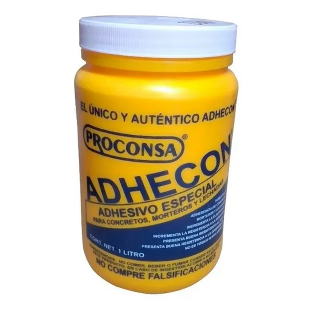 ADHESIVO ADHECON 1 L UNE CONCRETO NUEVO CON VIEJO