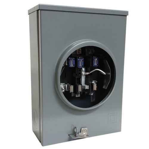 BASE MEDIDOR 100 A  5 TERMINALES 127/230 V CA  MONOFASICA 3 HILOS COPLE HB125  MS1005J SQUARE D