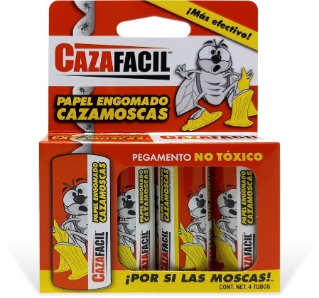 CAJA CON 4 TIRAS ATRAPA MOSCA
