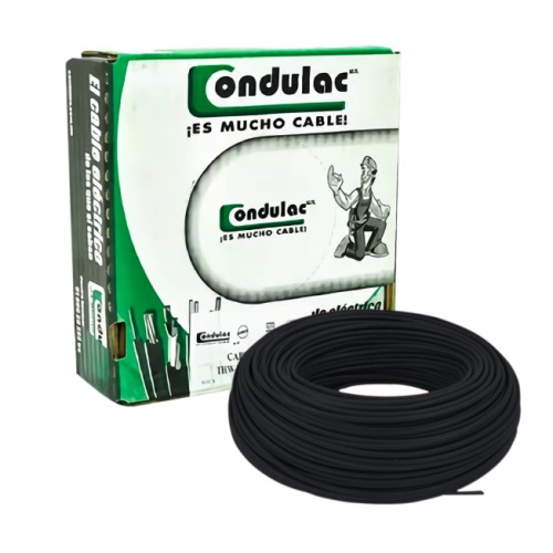 CAJA DE CABLE THW CALIBRE 10 NEGRO CONDULAC